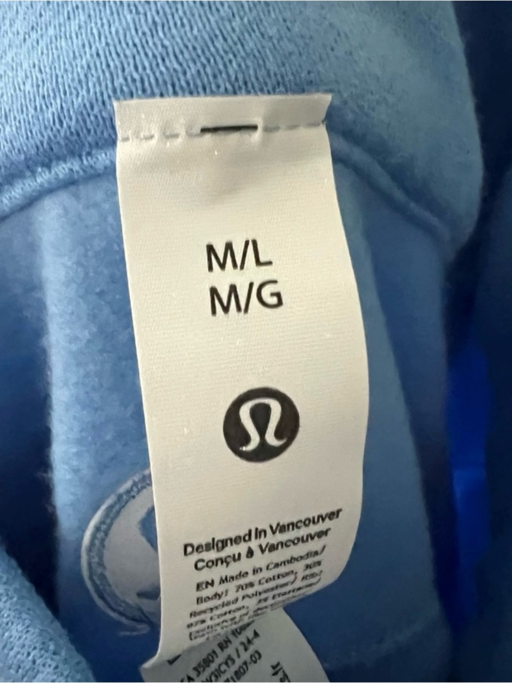 Lululemon Scuba Funnel Neck Long Half Zip M/L NWT - Picture 6 of 7